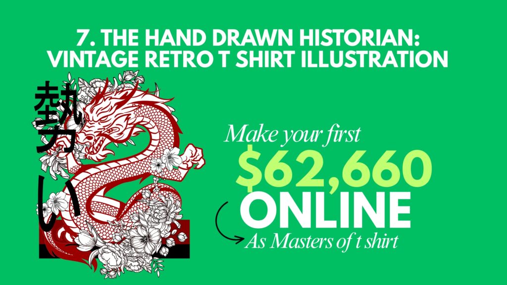 Hand Drawn Historian_ Vintage Retro T Shirt Illustration