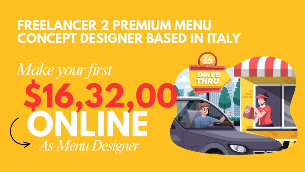 Freelancer 2 Premium Menu Concept Designer based in Italy