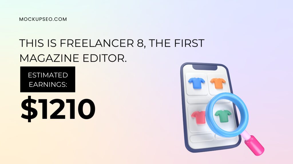 This is Freelancer 8, the first magazine editor