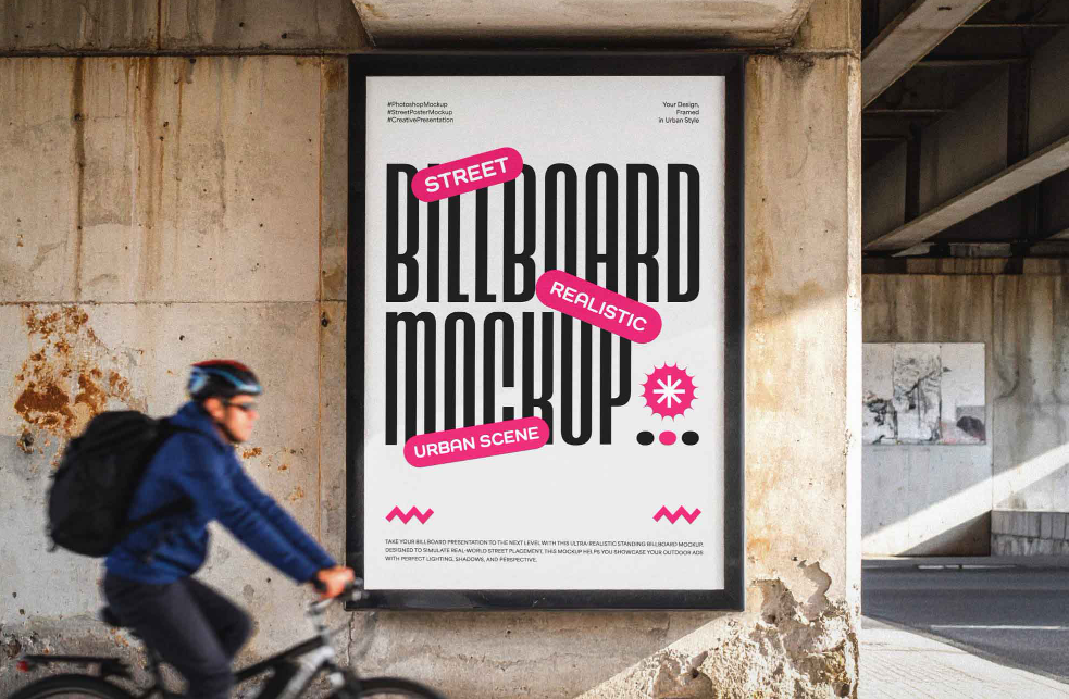 Bring Your Advertising Concepts to Life with This Realistic Street Billboard Mockup