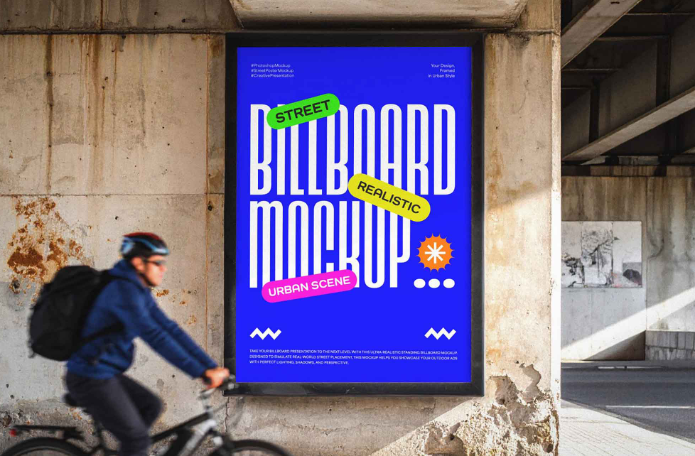 Bring Your Advertising Concepts to Life with This Realistic Street Billboard Mockup