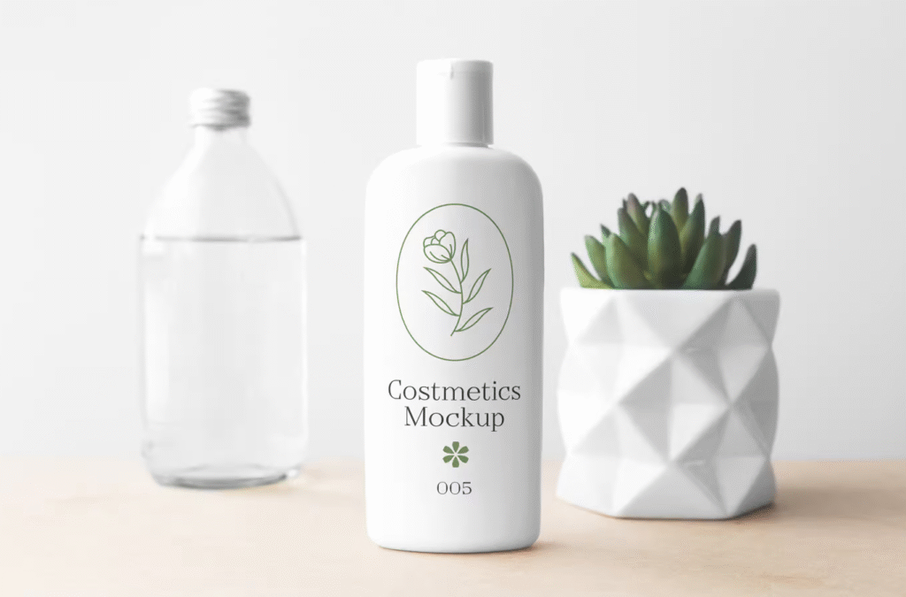 Cosmetics Bottle PSD Mockup Template