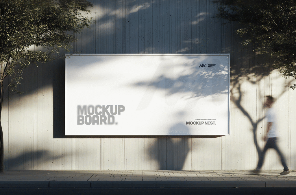 Eye Level Street Billboard Mockup Bring Your Ads to Life