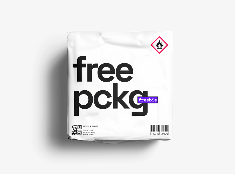 Free Parcel Box Mockup Realistic PSD Template for Packaging and Branding Design