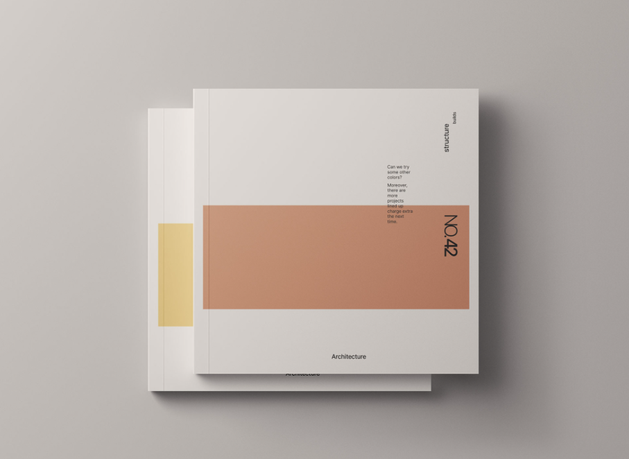 Free Square Magazine Cover Mockup (High Resolution Customizable PSD Template)