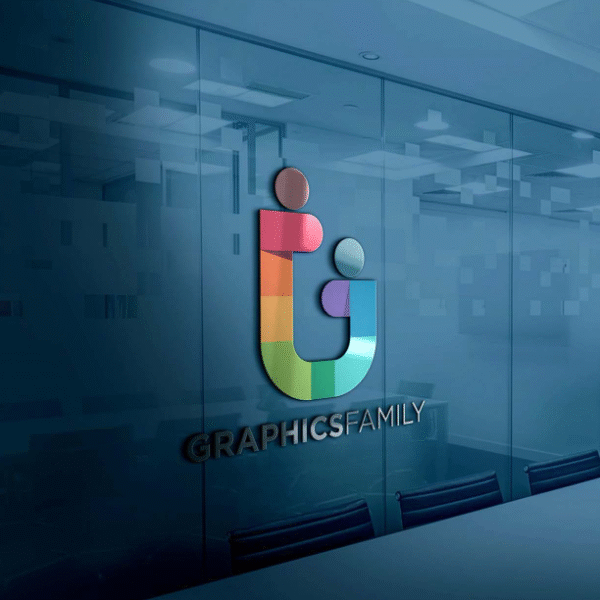 Luxury 3D Glass Logo Mockup