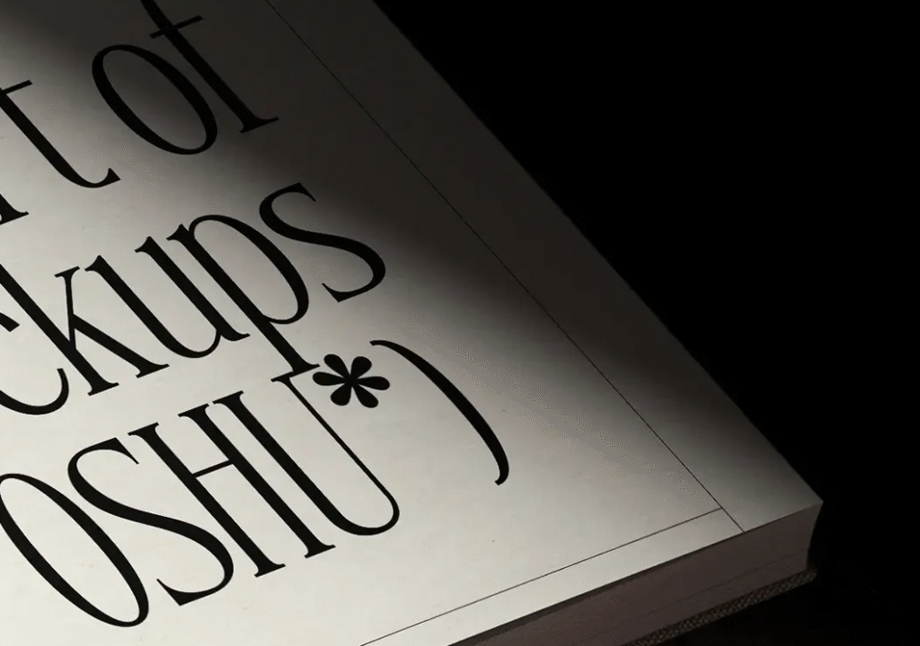 Open Book Mockup on Velvet Chair 