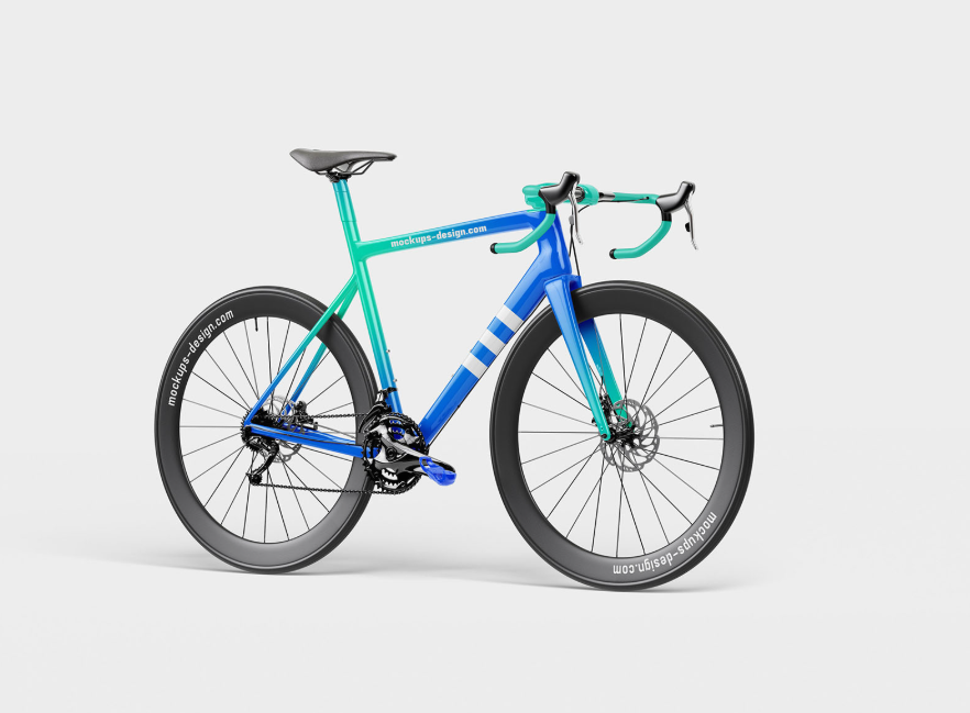 Professional Road Bike Mockup
