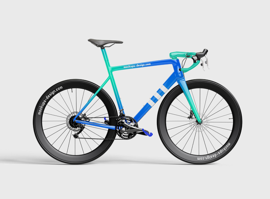 Professional Road Bike Mockup