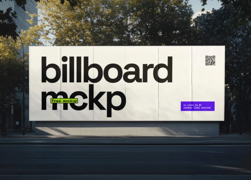 Realistic Outdoor Billboard Mockup