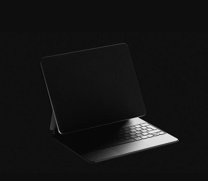 iPad Pro Mockup Magic Keyboard