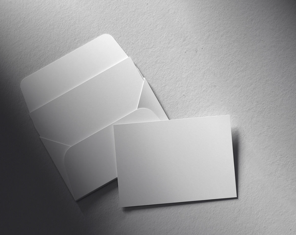 A5 Greeting Card Mockup Minimal Invitation Presentation