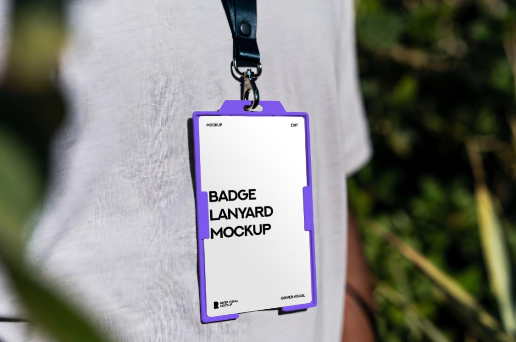 Badge Lanyard Mockup