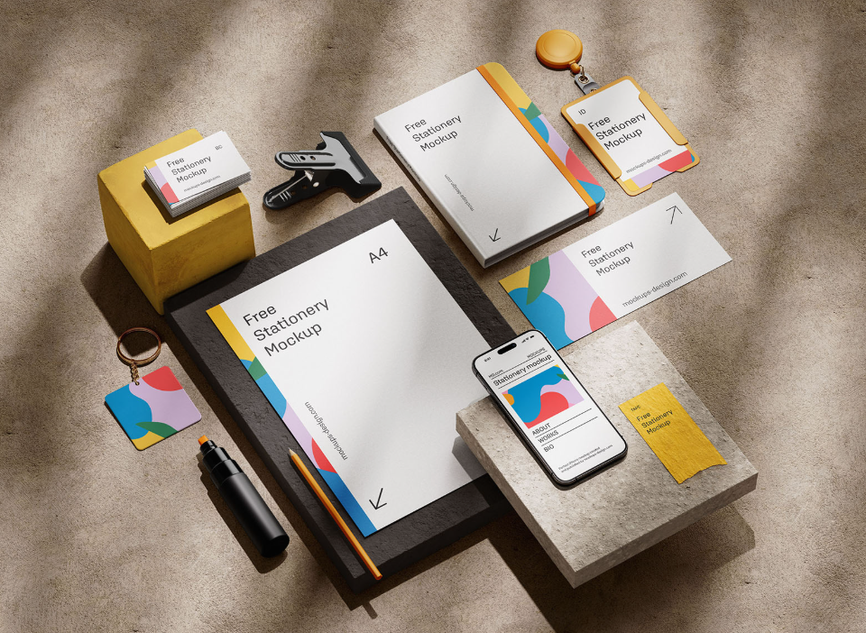 Creative and Eye Catching Stationery Mockup