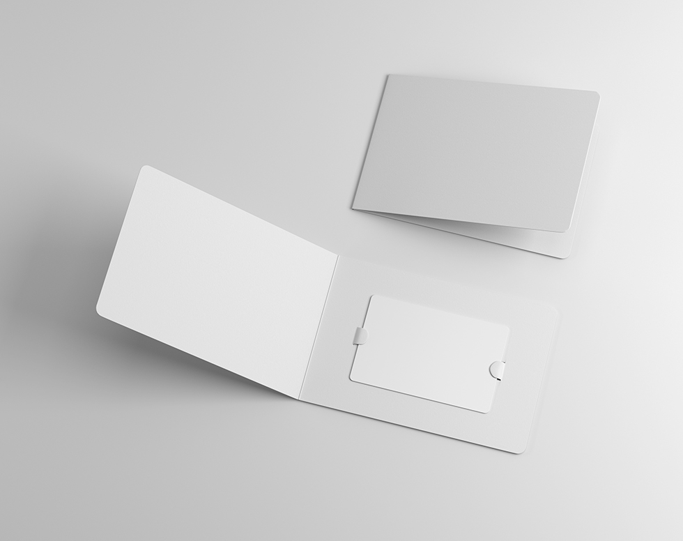 HighResolution Gift Card Mockup