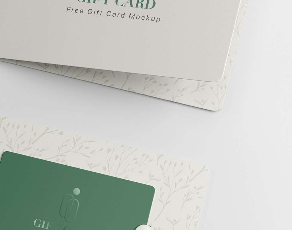 HighResolution Gift Card Mockup