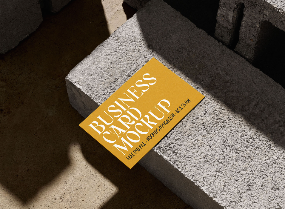 Industrial Business Card Mockup