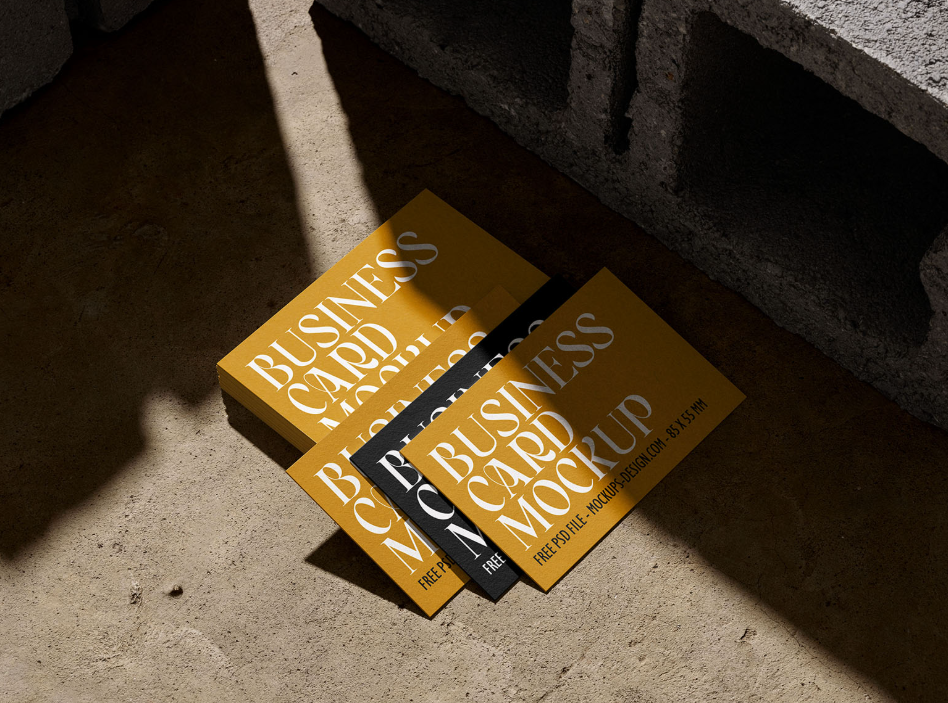 Industrial Business Card Mockup