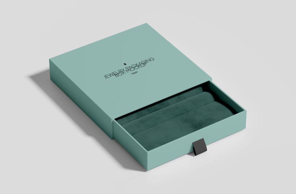 Jewelry Box Packaging Mockup