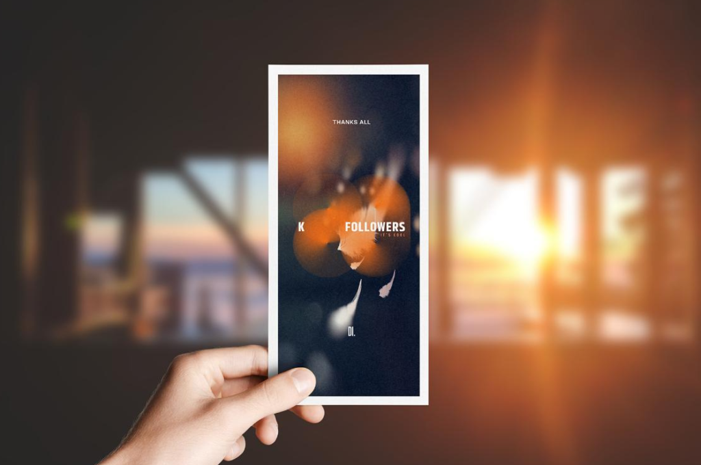 Kraft DL Flyer Mockup PSD