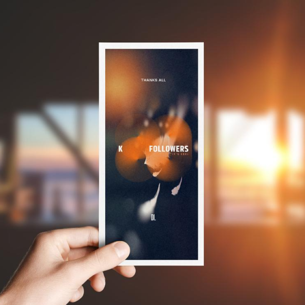 Kraft DL Flyer Mockup PSD