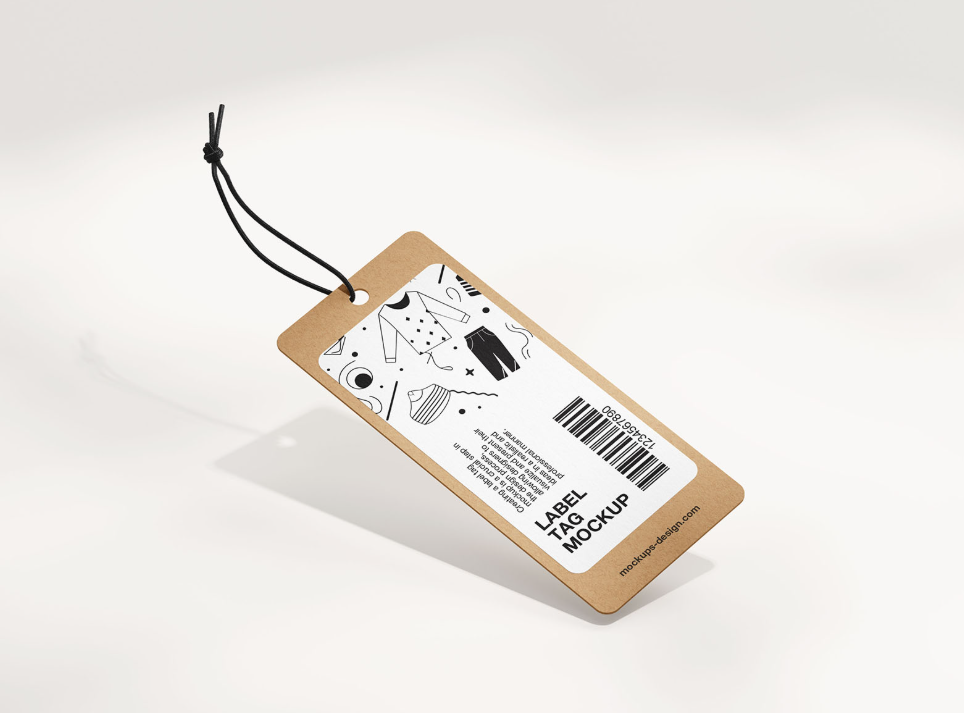 Label Tag Mockup Fashion and Clothing