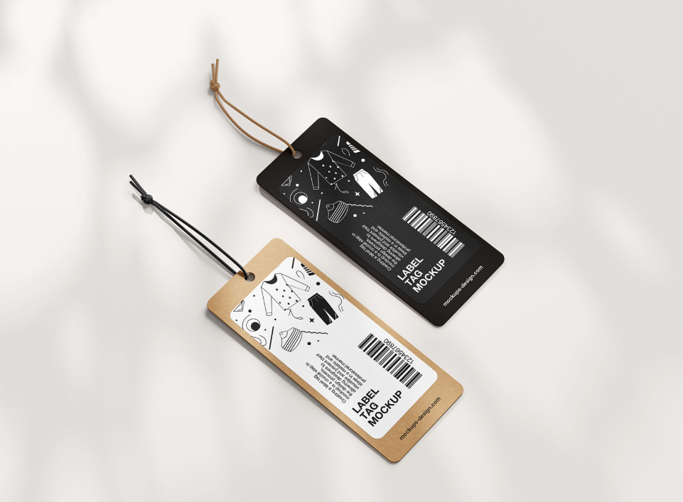 Label Tag Mockup Fashion and Clothing