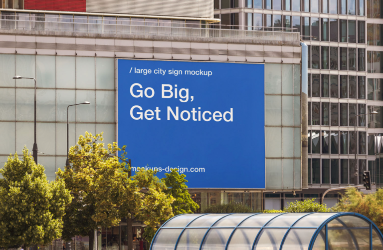 Large City Banner Mockup