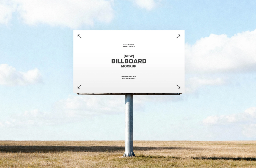 Large Format Outdoor Board Mockup