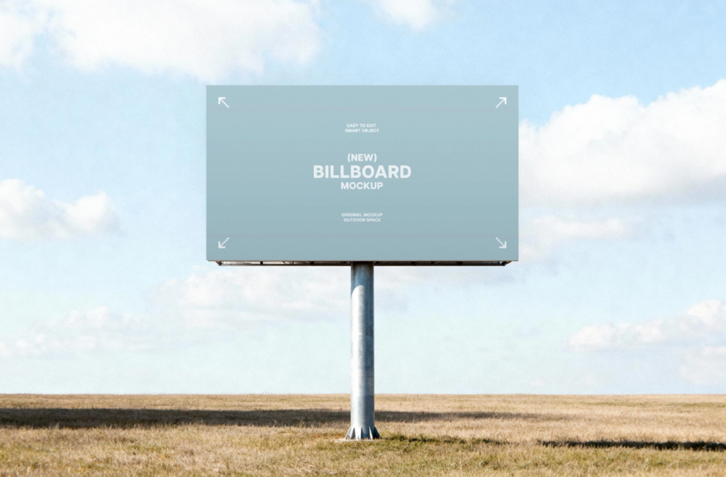 Large Format Outdoor Board Mockup