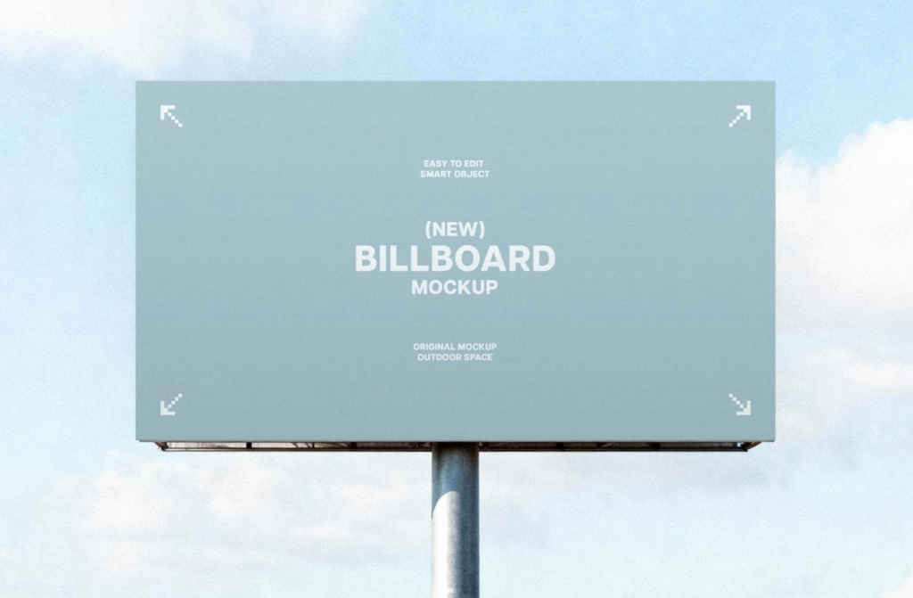 Large Format Outdoor Board Mockup
