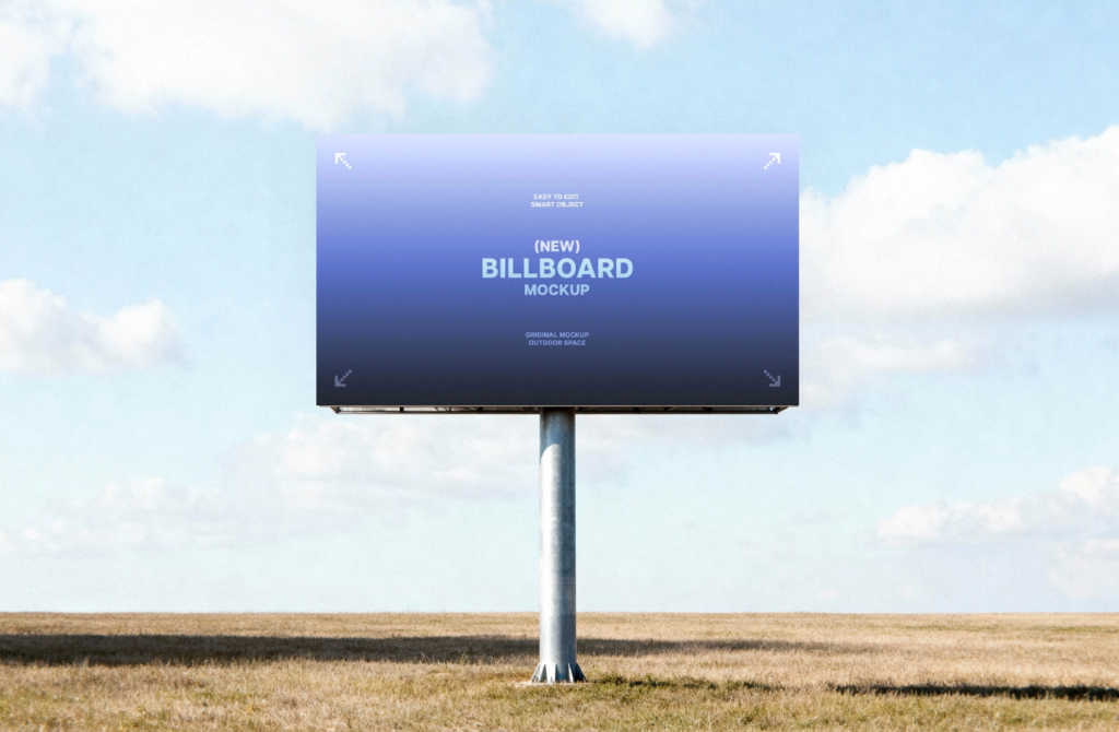 Large Format Outdoor Board Mockup