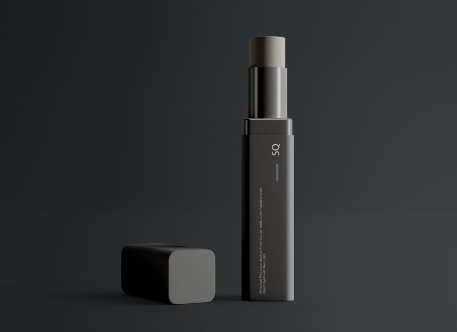 Lip Balm Packaging Mockup in PSD Format