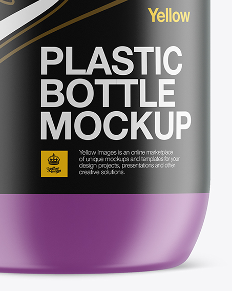 Matte Plastic Sport Nutrition Bottle Mockup