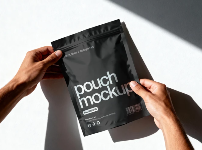 Matte Stand Up Pouch Packaging Mockup