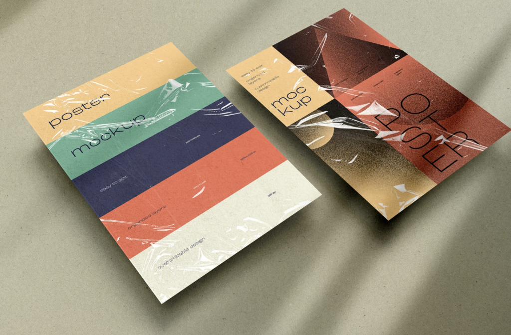 Metal Frame Poster Mockup Display