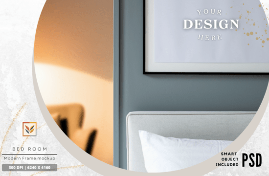 Minimalist Frame Mockups  Home Interior Scenes