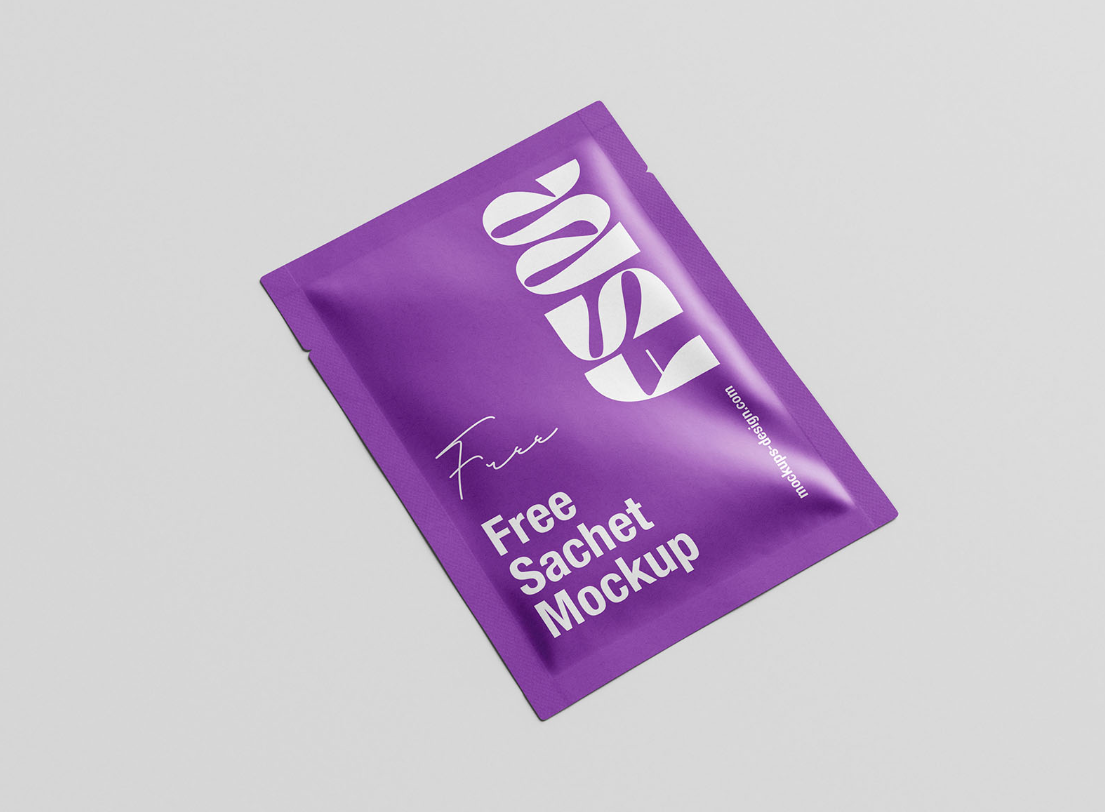 Mockup Set Modern Cosmetic Sachets