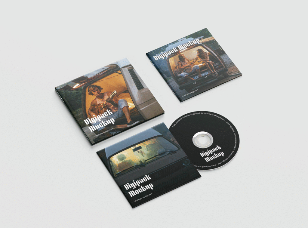 Music Album Digipack Mockups