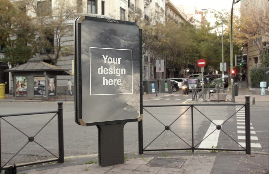 Outdoor Advertising Free Photorealistic Billboard Mockup