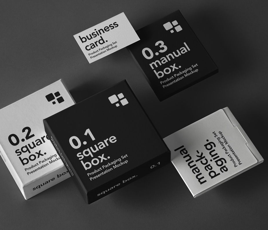 PSD Product Packaging Mockup Set