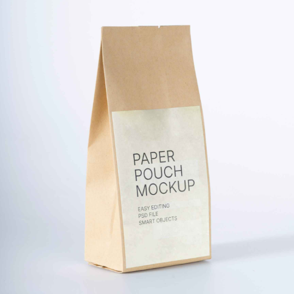 Paper Pouch Mockup Detailed