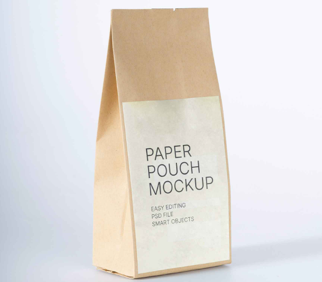 Paper Pouch Mockup Detailed