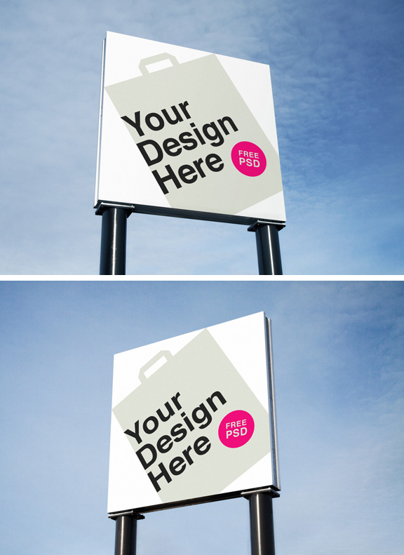 Photorealistic Outdoor Billboard Mock Up