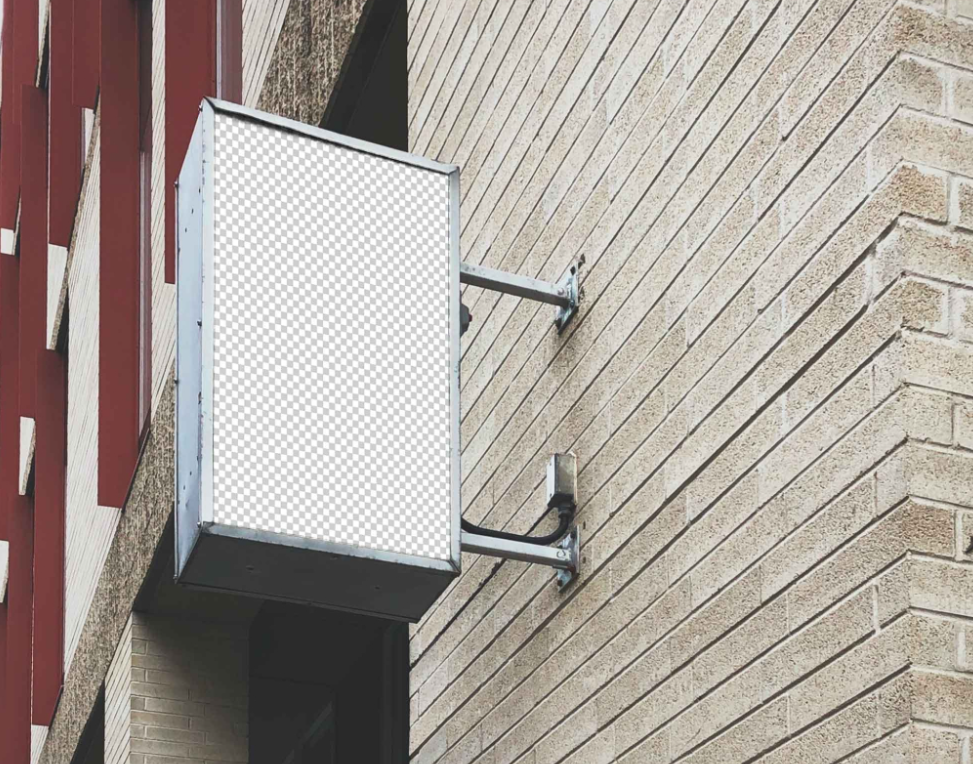 Professional Vertical Signage Mockup