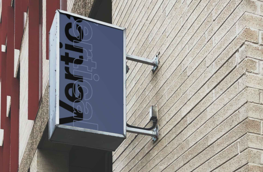 Professional Vertical Signage Mockup