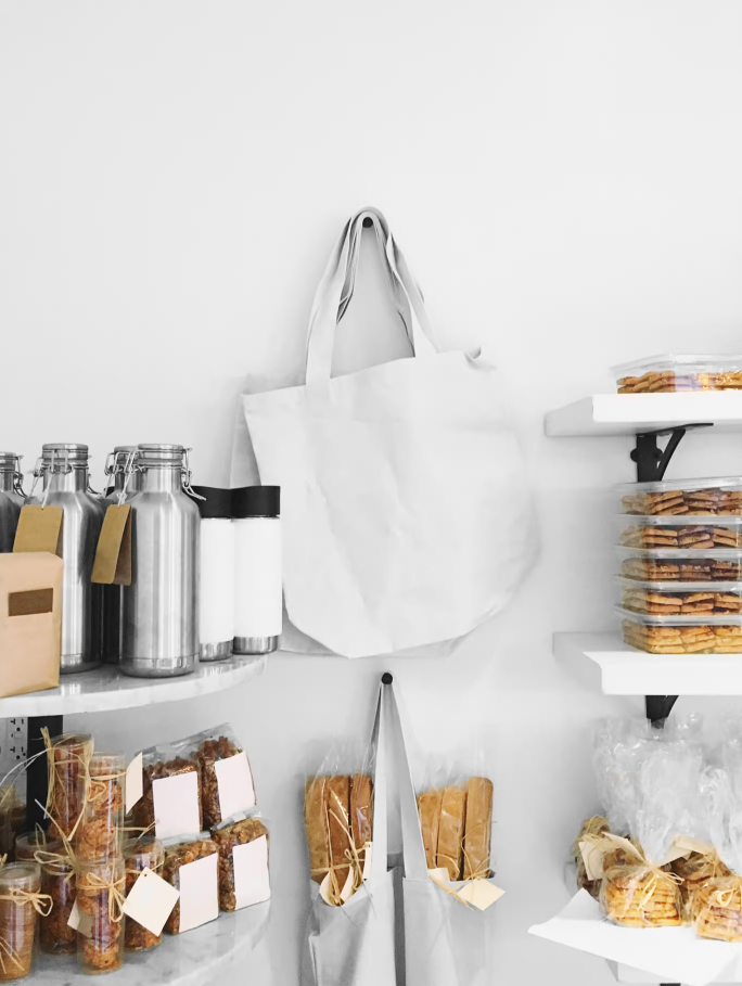 Realistic Canvas Tote Bag Mockup