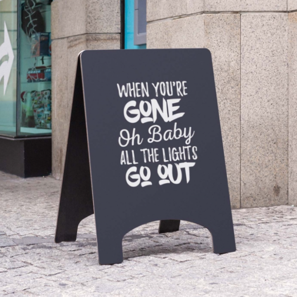 Roadside Chalkboard Mockup