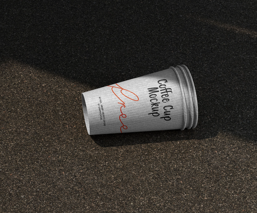 Sleek Coffee Cup Mockup with Realistic