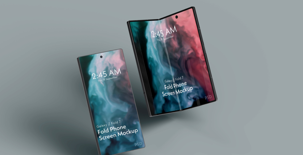 Smartphone Fold 7 Screen Mockup